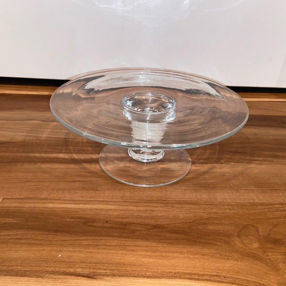 STUDIO GLASS PEDESTAL 3-WICK HOLDER PARTYLITE P8076